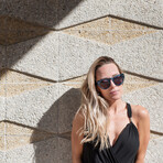 Unisex Cleopatra Sunglasses // Blue, Black