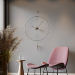 Pendulum Plus Wall Clock // 31.5" (Gold + Black)