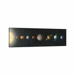 The Solar System Black // Terry Fan (16"H x 48"W x 0.75"D)