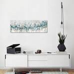 Blue Staccato // Katrina Craven (16"H x 48"W x 0.75"D)
