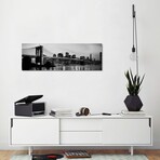 Brooklyn Bridge Across the East River at Dusk, Manhattan, New York City, New York State, USA // Panoramic Images (16"H x 48"W x 0.75"D)