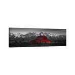 Barn Grand Teton National Park WY USA Color Pop // Panoramic Images (16"H x 48"W x 0.75"D)