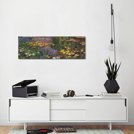 Water Lilies // Claude Monet (16"H x 48"W x 0.75"D)