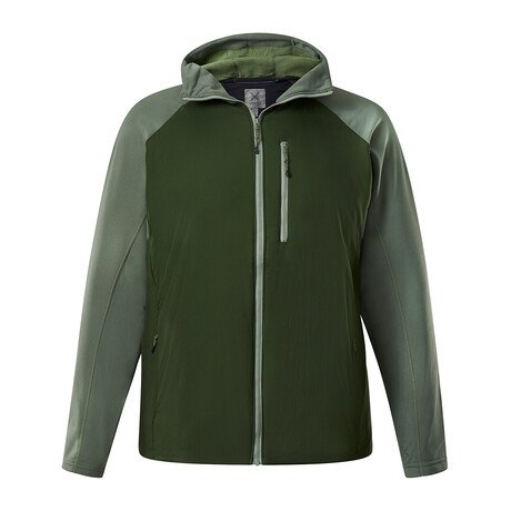 Manitou Hoody // Canvas Green + Compass Green (XS)