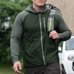 Manitou Hoody // Canvas Green + Compass Green (L)