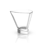 Aqua Vitae Collection // Set of 2 Triangle Off Base Martini Glasses // 7.2 oz