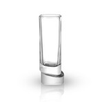Aqua Vitae Collection // Set of 4 Square Off Base Shot Glasses // 1.58 oz