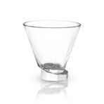 Aqua Vitae Collection // Set of 2 Octagon Off Base Martini Glasses // 8.1 oz