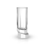 Aqua Vitae Collection // Set of 4 Octagon Off Base Shot Glasses // 1.69 oz
