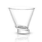 Aqua Vitae Collection // Set of 2 Round Off Base Martini Glasses // 8.6 oz
