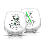 Star Wars™ Luke Skywalker™ Lightsaber Collection Stemless Drinking Glass // 15 oz