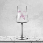 Meadow Butterfly European Crystal Glasses // Set of 2 (Red Wine Glasses // 21 oz)