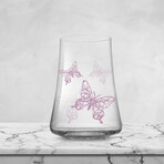 Meadow Butterfly European Crystal Glasses // Set of 2 (Red Wine Glasses // 21 oz)