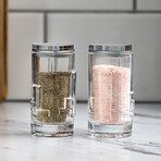 Revere Crystal Salt and Pepper Shakers // Set of 2
