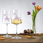 Meadow Butterfly European Crystal Glasses // Set of 2 (Red Wine Glasses // 21 oz)