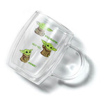 Star Wars™ Awake Mandalorian The Child Double Walled Glass Mugs // 13.5 oz // Set of 2