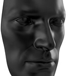 Sumerian Masculine Face (Matte Black)