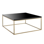 Teresa Square Coffee Table // Black + Gold