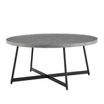 Niklaus Round Coffee Table // Gray