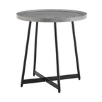 Niklaus Round Side Table // Gray