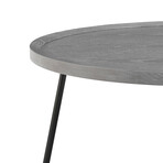 Niklaus Round Coffee Table // Gray
