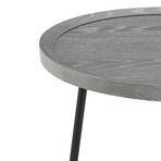 Niklaus Round Side Table // Gray