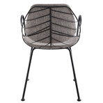 Linnea Armchair // Light Gray Fabric + Matte Black Frame and Legs // Set of 2