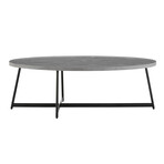 Niklaus Oval Coffee Table // Gray