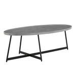 Niklaus Oval Coffee Table // Gray