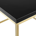 Teresa Console Table // Black + Gold