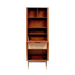 Miriam Cabinet with Natural Wicker (Brown)