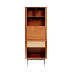 Miriam Cabinet with Natural Wicker (Brown)