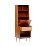 Miriam Cabinet with Natural Wicker (Brown)