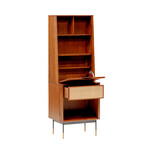 Miriam Cabinet with Natural Wicker (Brown)