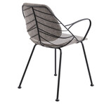 Linnea Armchair // Light Gray Fabric + Matte Black Frame and Legs // Set of 2