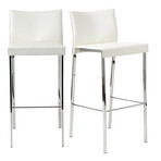 Riley Bar Stool - Set of 2 (White)