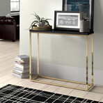 Teresa Console Table // Black + Gold