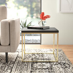 Teresa Side Table // Black + Gold