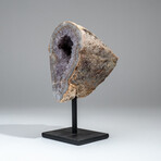 Genuine Banded Agate Geode on Metal Stand // 4.4 lb