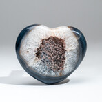 Genuine Polished Banded Agate heart // 1.3 lb