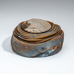 Genuine Set of Seven Banded Agate Nesting Dishes // 3.8 lb