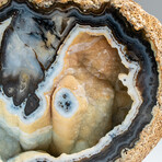 Genuine Banded Agate Geode Slice // 2.6 lb