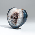 Genuine Polished Banded Agate heart // 1.3 lb