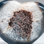 Genuine Polished Banded Agate heart // 1.3 lb