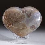 Genuine Polished Banded Agate Heart // 1 lb