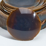 Genuine Set of Seven Banded Agate Nesting Dishes // 3.8 lb