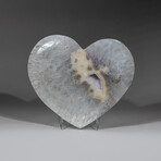 Genuine Polished Banded Agate Heart // 3.5 lb
