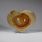 Genuine Polished Banded Agate Heart // 1.8 lb