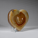 Genuine Polished Banded Agate Heart // 1.8 lb