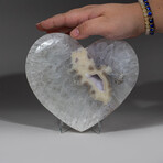 Genuine Polished Banded Agate Heart // 3.5 lb